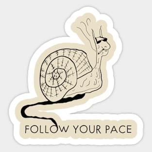 Follow your pace Sticker